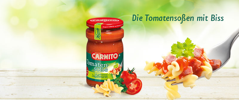 CARNITO Tomatensoße mit gebratener Jagdwurst
